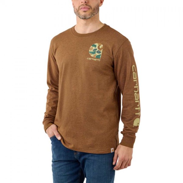 Carhartt RELAXED FIT HEAVYWEIGHT Langarm Pocket Grafik T-Shirt