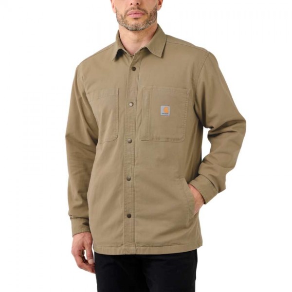 Carhartt RUGGED FLEX RELAXED FIT CANVAS_LINED SNAP-FRONT SHIRT JAC HEMD