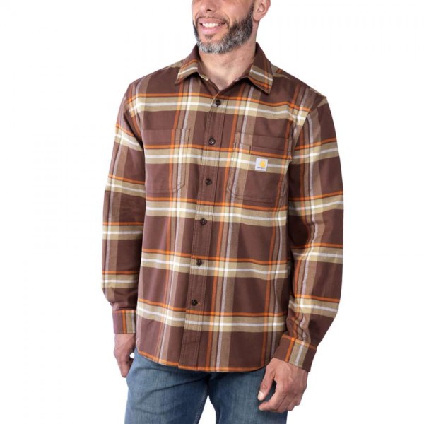 CARHARTT RUGGED FLEX™ RELAXED FIT MIDWEIGHT FLANNEL Langarmhemd